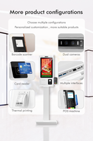 Terminal de Pago con Pantalla Táctil de Autoservicio de 21.5/27/32 Pulgadas, Impresora Térmica, Escáner QR, NFC, Cámara, Uso en Interiores, Texto