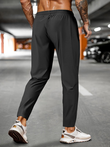 Quần tập luyện thể thao nam, lưng thun, quần chạy bộ, quần jogger nam có túi khóa kéo, thoáng khí, nhanh khô - Product Image 6