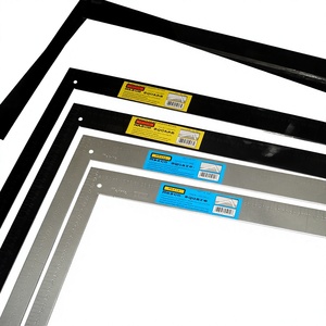 Regla de ángulo recto de metal negro de 400 mm para carpintería y construcción, herramienta de medición - Product Image 3