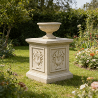 Socle en résine de style européen classique, base de statue de jardin, colonne romaine, plinthe pour pot de fleurs, décoration intérieure et extérieure