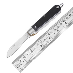 2.8 "double lames <span class=keywords><strong>tournevis</strong></span> fil grattoir lame stylo lame antidérapant ABS poignée échelles multi-outils couteau d'électricien avec boucle - Product Image 4