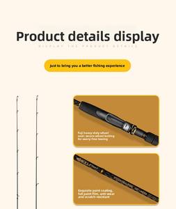 Canne à pêche en carbone en gros, poignée EVA, pêche en mer, action rapide, légère, ton doux, 121 cm, canne pliable - Product Image 4