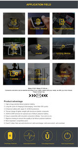 可充电迷你Lipo电池602240，适用于智能手表400毫安时锂离子电池3.7v - Product Image 4