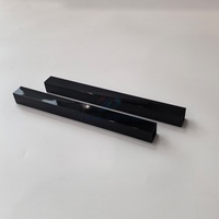 Profilé PVC personnalisé, tube carré en UPVC, écologique, durable, couleur noire, tube en plastique pour usage hospitalier