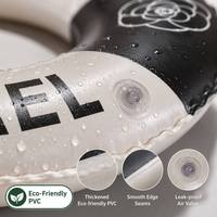 Bouée gonflable en PVC écologique personnalisable, impression de logo d'usine pour adultes et enfants