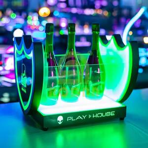 ถังน้ำแข็งอะคริลิค LED อเนกประสงค์ขนาด3ขวดถังน้ำแข็งบาร์คลับ - Product Image 2