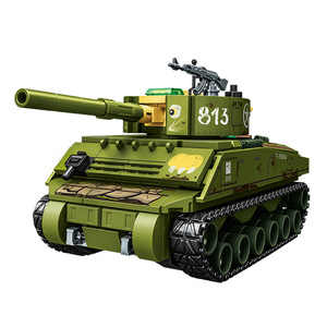 Blocs de construction de char militaire Senbao M4A2, 400 à 800 pièces, jouet éducatif pour garçons âgés de 8 à 13 ans - Product Image 1