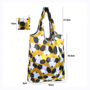 Nouveau sac fourre-tout portable de stockage d'épicerie écologique Design pliable Polyester lavable-pour un usage quotidien - Product Image 6