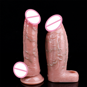 Vente chaude SXXY préservatifs réalistes pour hommes manchon de pénis réutilisable pour homme gode rehausseur élargissement <span class=keywords><strong>préservatif</strong></span> coq mâle sex toys - Product Image 4