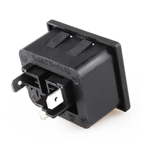 Conector de toma de corriente de CA IEC, toma de corriente eléctrica Universal C19, receptáculo de latón europeo para electrónica Compatible con EE. UU. AU