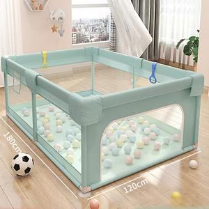 Valla de juegos para niños, valla de seguridad para bebés, tapete de gateo para uso en interiores, valla de aprendizaje para caminar, tela de malla ZT364 - Product Image 2
