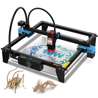 Machine de gravure laser TWOTREES TTS-10PRO 10W pour la découpe du bois, l'acrylique, le marquage sur pierre, le caoutchouc, le papier, le cristal, prend en charge le format DXF
