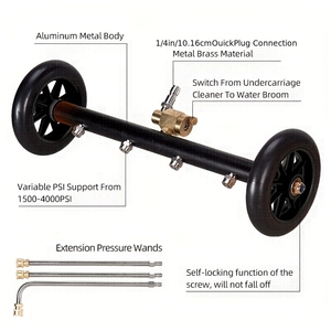 Idropulitrice ad Alta Pressione in Acciaio Inox con Connettore Rapido 1/4'' per Pulizia Sottoscocca e Superfici, Ideale per Lavaggio Auto e Pulizia Stradale - Product Image 2