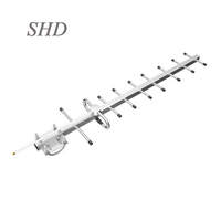 Antena Yagi 4G de Alta Ganancia PowerBeam M5 400 para Exteriores, 470-806 MHz, 50 km, LoRa/LPWAN, 18 Elementos, Montaje en Poste de Aleación de Aluminio