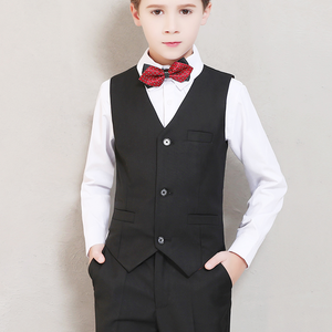 Ensemble de costume de performance de piano <span class=keywords><strong>noir</strong></span> pour garçon pour enfants Costume de performance d'hôte de fille de fleur avec des blazers élégants - Product Image 4