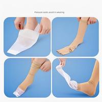 Aide à l'enfilage rapide des chaussettes de compression à bout ouvert pour hommes, femmes et personnes âgées – Applicateur de chaussettes faciles à enfiler