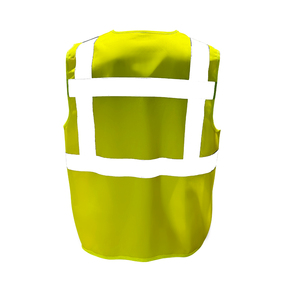 Construcción personalizada de fábrica Hi Vis Clase 2 Chaleco de seguridad 100% Poliéster Chalecos Reflectivos Chaleco de seguridad con bolsillos - Product Image 4