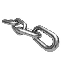 Chaîne de classe 30, 3/16 pouce de longueur, chaîne en spirale de classe 30, chaîne zinguée pour le remorquage, l'exploitation forestière, l'agriculture et les garde-corps