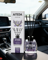 Diffuseur de parfum pour voiture écologique 120 ml, diffuseur à bâtonnets d'huiles essentielles sans flamme, purificateur d'air