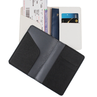 Organisateur de documents de voyage familial en PU couleur unie à motif croisé avec lettres estampées or, porte-passeport et porte-cartes – En stock