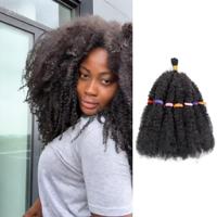 Extensions de cheveux synthétiques 12 pouces Afro Kinky Twist Marley Braid, ignifuges, pré-étirées, pour tressage au crochet, sans nœuds, pour femmes