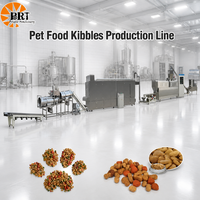 Alimento automático para mascotas, croquetas, alimento para peces, línea de producción completa, máquina para hacer comida seca para perros y gatos, línea de procesamiento