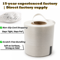 Sangle en polyester adhésive thermofusible, sangle en fibre lisse non tissée, ceinture de regroupement flexible pour l'emballage des cartons