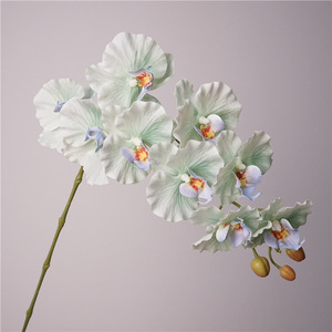 BF-OD06-1 Flor de Orquídea Artificial de Tallo Único con 9 Cabezas, Tacto Real, Látex, Color Blanco, <span class=keywords><strong>Rosa</strong></span>, Morado, Orquídea Phalaenopsis <span class=keywords><strong>Azul</strong></span> - Product Image 5