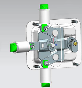 Khóa Lõm Tủ Công Nghiệp Phủ Màu Đen Khóa Mái Chèo Khóa Chốt Tay Cầm Có Khóa 3 Điểm - Product Image 5