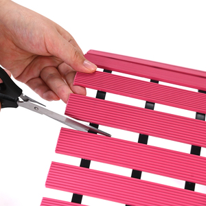 Alfombrilla <span class=keywords><strong>de</strong></span> bañera impermeable antideslizante TPE con patrón sólido moderno suave y ecológico con ventosas y agujeros <span class=keywords><strong>de</strong></span> drenaje fácil corte DIY - Product Image 2