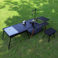 Table de camping pliable moderne en aluminium pour l'extérieur, portable, pour pique-nique, barbecue, poste de travail, certifiée CE