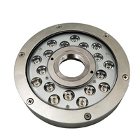 Luz LED subacuática Yaokingled de acero inoxidable 316L RGB blanca 54W IP68 para fuentes de paisaje DC24V