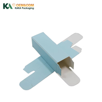 Boîte d'expédition personnalisée bleue avec insert pliable en carton ondulé pour emballage cadeau et vêtements, vente en gros par KAKA