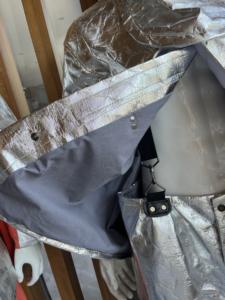 Combinaison de travail anti-chaleur radiante, en aluminium composite de qualité 1000 Centi, isolation thermique, ignifuge, résistant aux hautes températures - Product Image 5