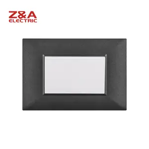 KF6101.MBK KF Series Matte Black ZA Z&A Electric Wall Switch with big button