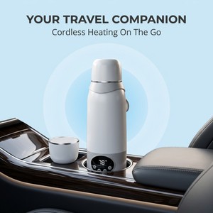 12000mAh USB Cordless Portable <b>Kettle</b> 500ml Smart Automatic Temperature Control Water Boiler 316 Stainless Household 12000mAh Ba - Product Image 1