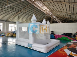 <span class=keywords><strong>Castillo</strong></span> Inflable Blanco con Globos Flotantes, Casa de Burbujas, <span class=keywords><strong>Castillo</strong></span> Inflable - Product Image 6