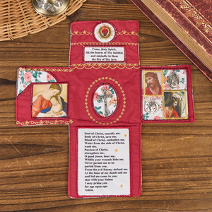 Cruz de Bolsillo Bordada en Tela, Regalo Religioso, Cruz Plateada, Ecológica, para Decoración del Hogar en Halloween, Venta al Por Mayor - Product Image 2