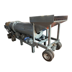 Ghana <span class=keywords><strong>Gold</strong></span> 60tph Verarbeitung anlage Polyurethan ausgekleideter Trommel wäscher Mobiler Rotations wäscher - Product Image 1