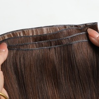 Extensions de Cheveux Invisible Genius Weft de Qualité Luxe, Super Fines, Double Drawn, Originales, Naturelles, Vraies, Cheveux Brésiliens Vierge Bruts