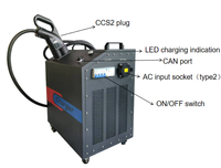 Chargeur rapide portable haute vitesse 380 VCA triphasé 50/60 Hz avec sortie 19,5 kW, protection IP20 <65 dB pour véhicules électriques, camions et camping-cars