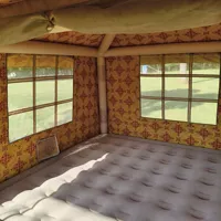 Grande tente de camping gonflable d'extérieur en Oxford, résistante au vent et au soleil, ouverture automatique rapide, couleur personnalisable, emballage