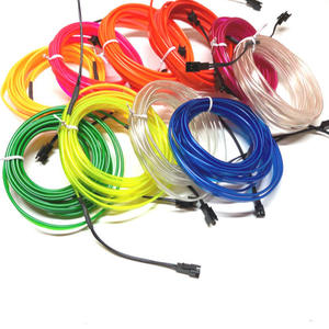 Kit d'éclairage d'ambiance intérieur de voiture, bande lumineuse RGB néon en fibre optique acrylique, accessoires LED, décoration, éclairage d'ambiance - Product Image 6