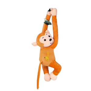 Long Arm Banana Curtain Strap <b>Plush</b> <b>Toy</b> Doll Children's Gift with PP Cotton Filling Featuring a Cute Monkey Design - Product Image 4