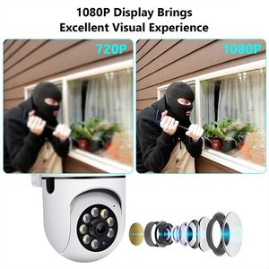 V380pro 2MP Wifi Home Camera an ninh hai chiều âm thanh bảng 355 độ xoay tầm nhìn ban đêm cho ngoài trời hỗ trợ thẻ nhớ - Product Image 2