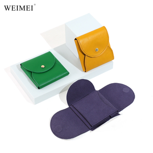 WEIMEI Four Side Expandable <b>Leather</b> Pouch Magnetic Closure Suede Compartments for Ring <b>Bracelet</b> Tarnish Protection - Product Image 2