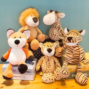 Engraçado Soft Juguetes Zoo Wild Animal Stuffed Plush Brinquedos para Crianças