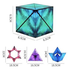 Cube magnétique en forme de Fidget, jouet, jeu infini, Puzzle en mouvement, terre Rare, aimant, Cube magique 3d, nouvelle collection 2023 - Product Image 5