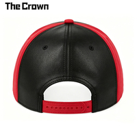 Gorra de Béisbol Estructurada de 5 Paneles con Logotipo Personalizado, Gorra de Cuero PU al por Mayor con Parche Tejido y Visera Cortada con Láser, Fabricante
