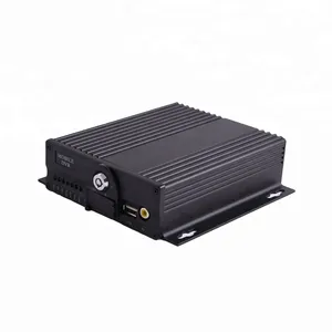 4-Channel Truck Mobile DVR with GPS SD Card Storage CE Certified Supports H.264 Video Compression for Taxi Car MDVR